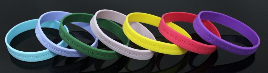 Butterfly AVM Charity Wristbands
