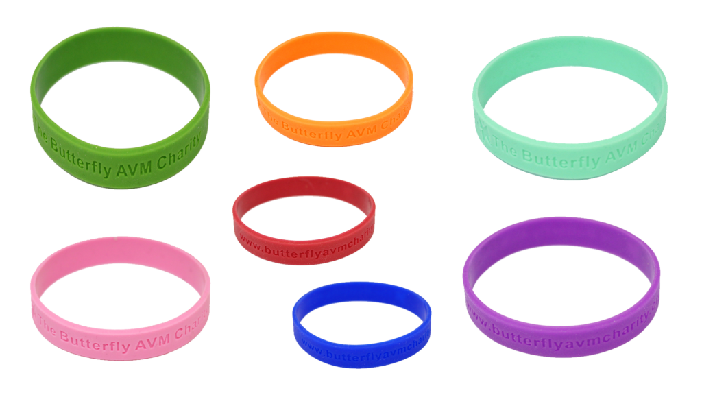Butterfly AVM Charity Wristbands