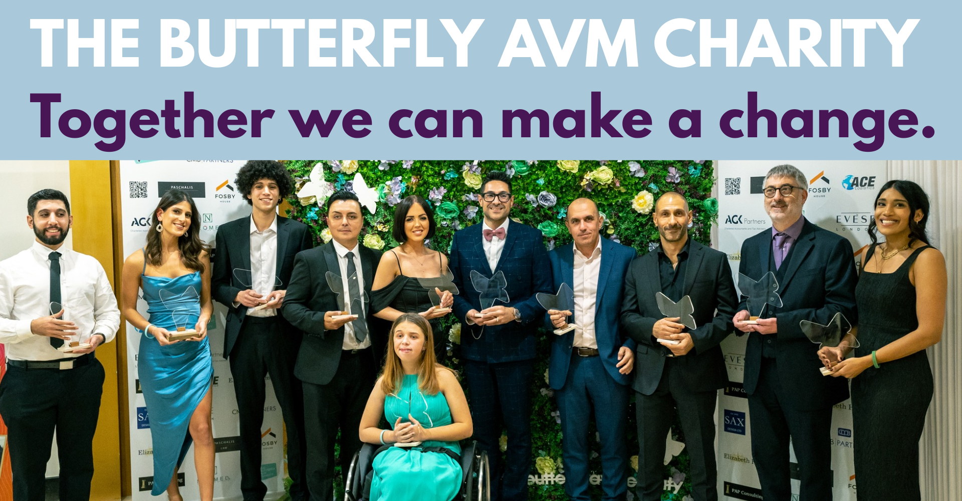 BUTTERFLY AVM CHARITY HEADER